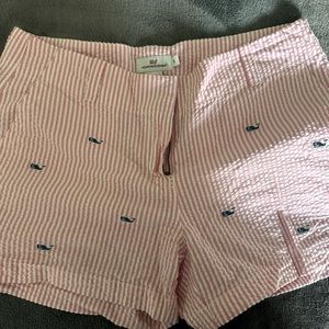 Vineyard vines women shorts pink stripes
